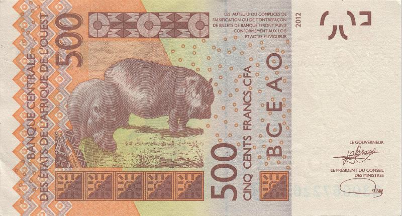 BCE_05_B.JPG - BCEAO, 500 francs CFA, (B - Benin), UNC.