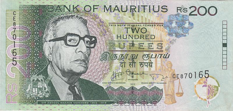 MAU_03_A.JPG - Маврикий, 2013г., 200 рупий.