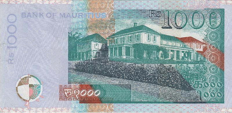 MAU_07_B.JPG - Mauritius, 1000 rupees, aUNC.