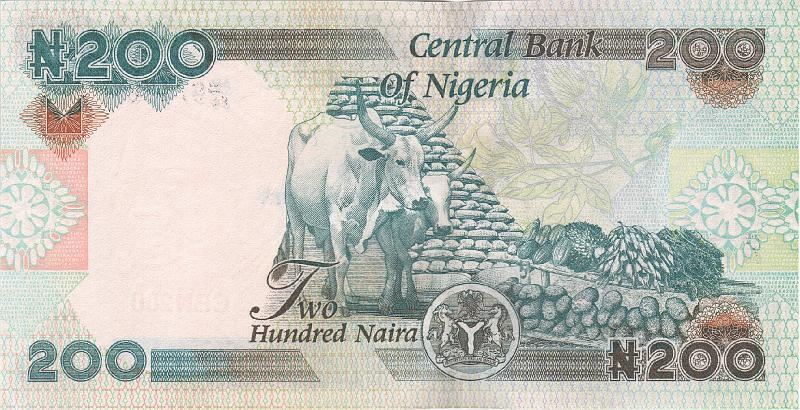 NGR_01_B.JPG - Nigeria, 200 naira, UNC.