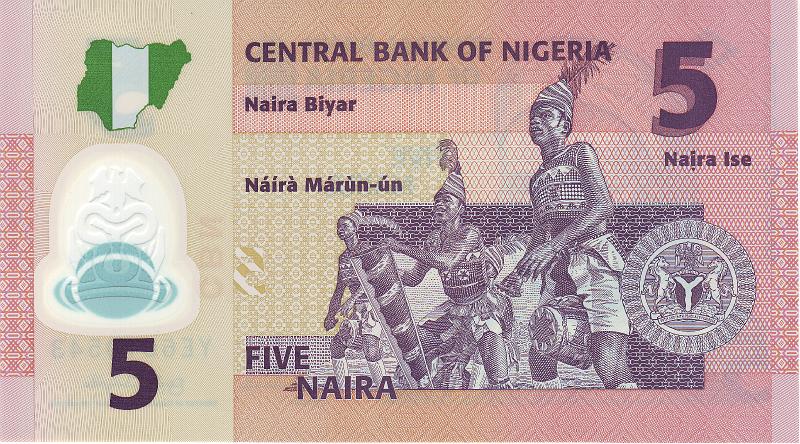 NGR_02_B.JPG - Nigeria, 5 naira, UNC.