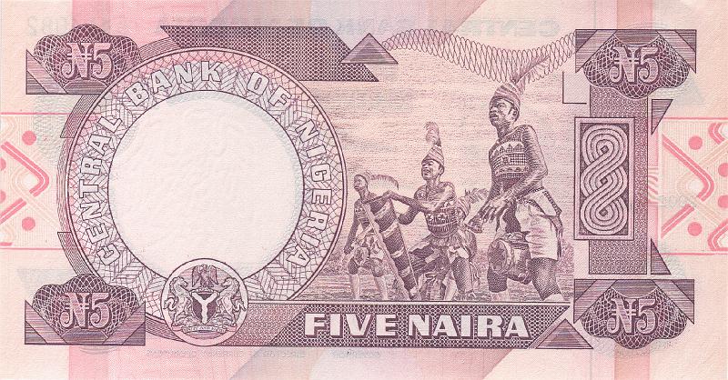 NGR_04_B.JPG - Nigeria, 5 naira, UNC.