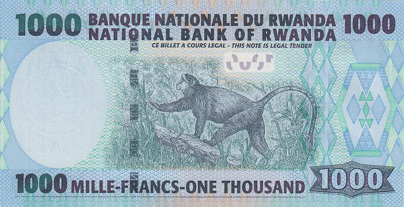 RWN_04_B.JPG - Rwanda, 1000 francs, UNC.