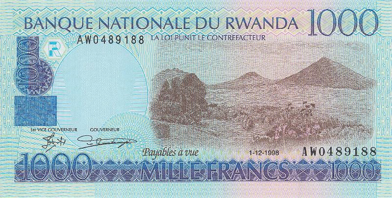 RWN_06_A.JPG - Руанда, 1998г., 1000 франков.