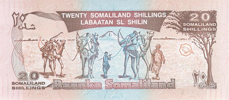 SLL_01_B.JPG - Somaliland, 20 shillings, UNC.