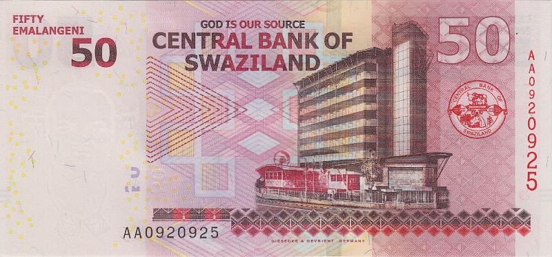 SWZ_01_B.JPG - Swaziland, 50 emalangeni, UNC.