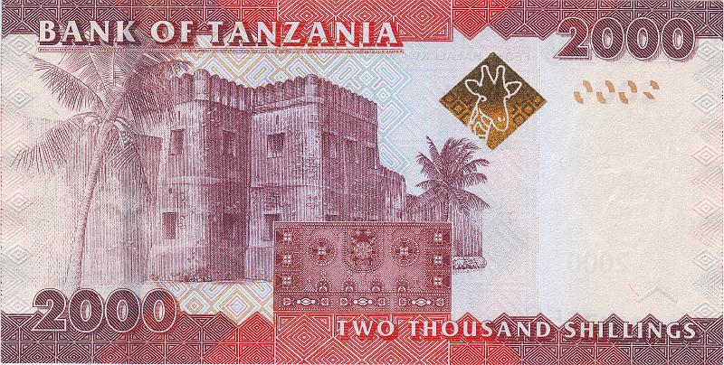 TAN_04_B.JPG - Tanzania, 2000 shillings, aUNC.