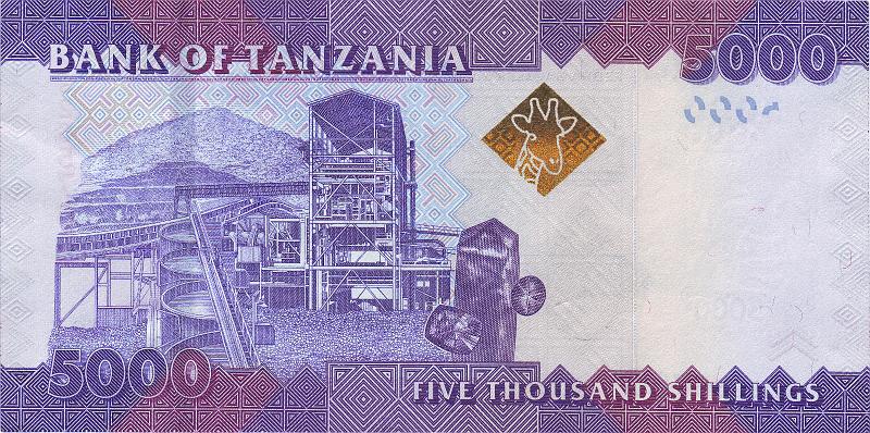 TAN_05_B.JPG - Tanzania, 5000 shillings, aUNC.