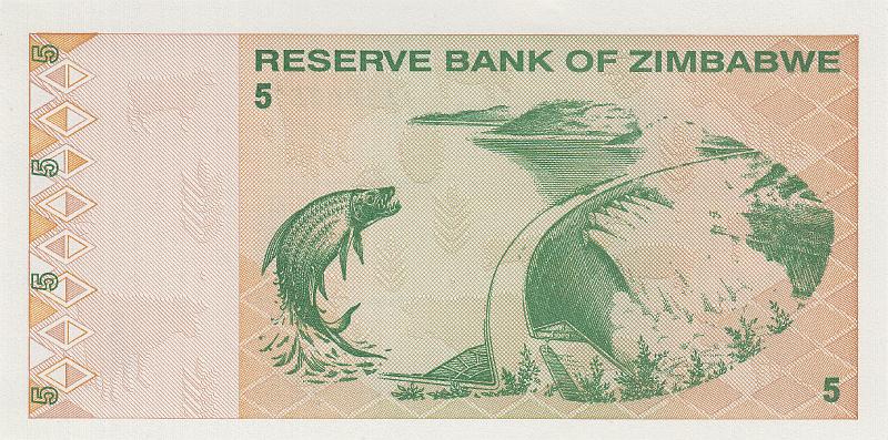 ZMB_08_B.JPG - Zimbabwe, 5 dollars, UNC.