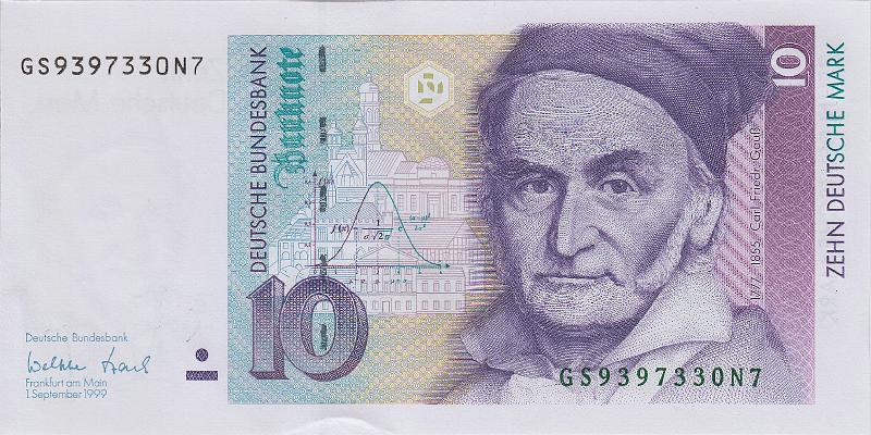 GER_05_A.JPG - Германия, 1999г., 10 марок.