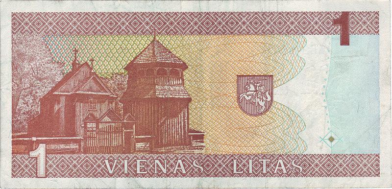 LIT_04_B.JPG - Lithuania, 1 litas, F.