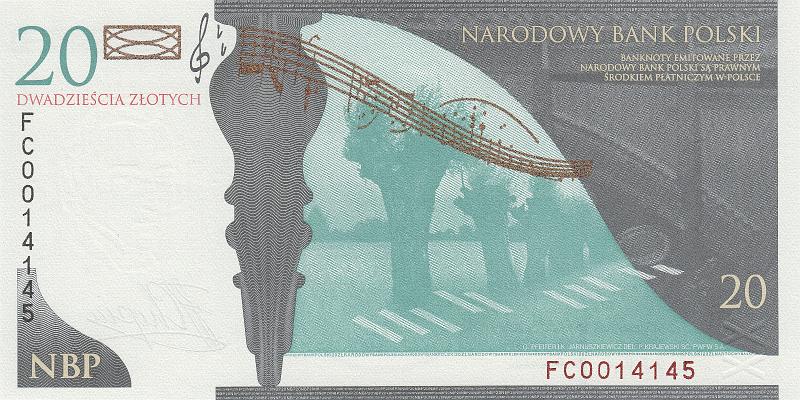 POL_16_B.JPG - Poland, 20 zloty, UNC.