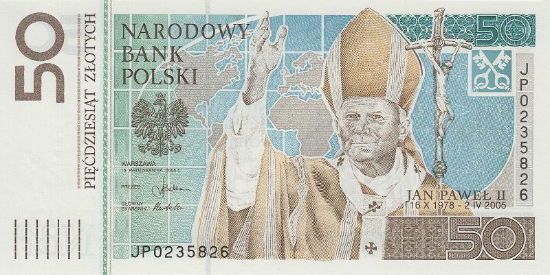 POL_17_A.JPG - Польша, 2006г., 50 злотых (памятная, Иоан Павел II).