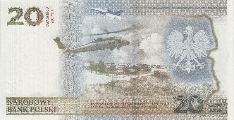 POL_18_B.JPG - Poland, 20 zloty, UNC.