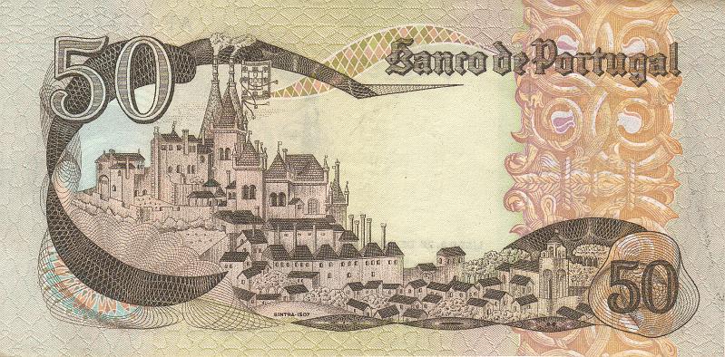 PRT_03_B.JPG - Portugal, 50 escudos, UNC.