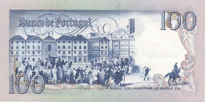 PRT_04_B.JPG - Portugal, 100 escudos, UNC.