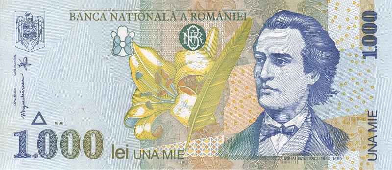 RMN_05_B.JPG - Romania, 1000 lei, UNC.