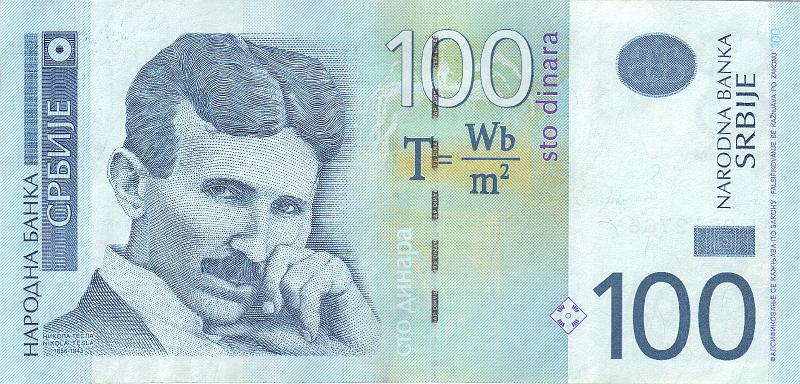 SRB_04_B.JPG - Serbia, 100 dinars, XF.