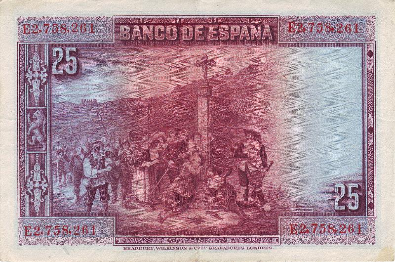 ESP_04_B.JPG - Spain, 25 pesets, XF.