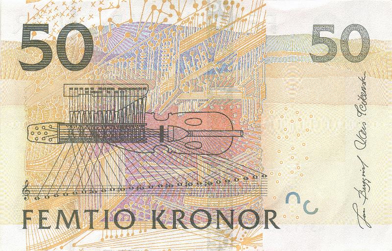 SWE_02_B.JPG - Sweden, 50 krones, VF.