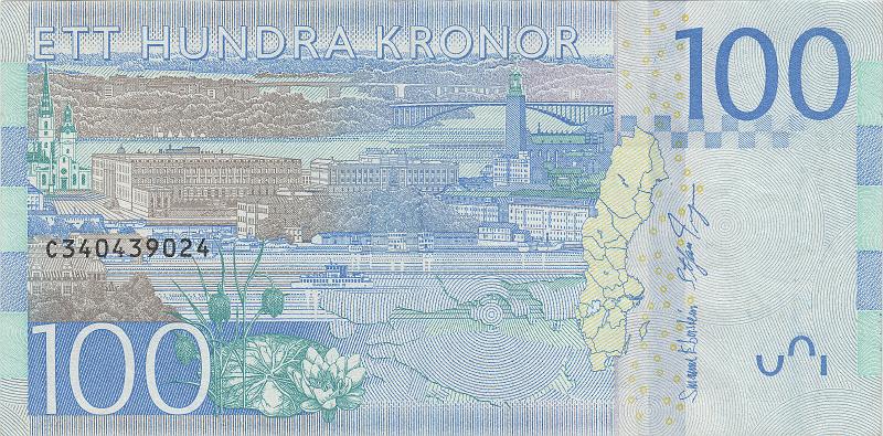 SWE_05_B.JPG - Sweden, 100 krones, XF.