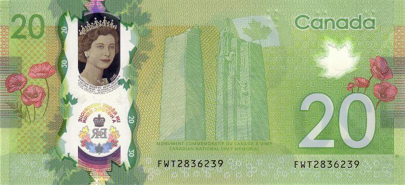 CAN_07_B.JPG - Canada, 20 dollars, UNC.