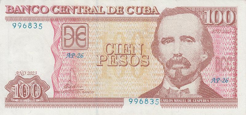 CUB_13_A.JPG - Куба, 2023г., 100 песо.