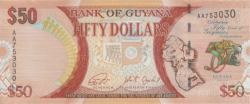 GUY_03_A.JPG - Гайана, 2015г., 50 долларов.