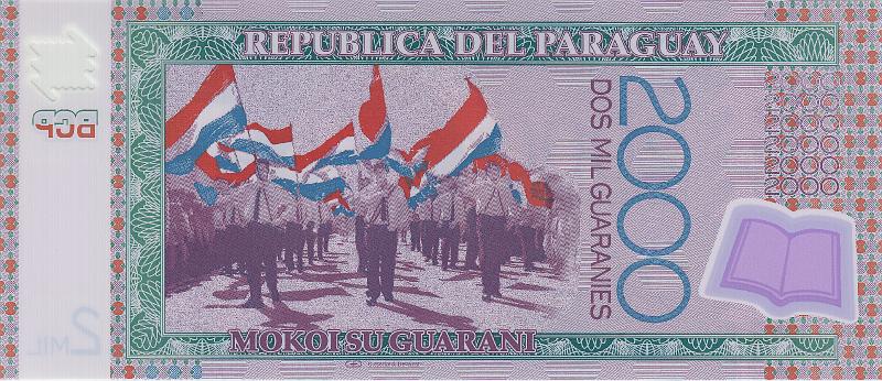 PRG_04_B.JPG - Paraguay, 2000 guaranies, UNC.