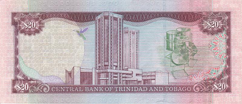 TAT_01_B.JPG - Trinidad and Tobago, 20 dollars, UNC.