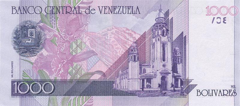 VNZ_08_B.JPG - Venezuela (Bolivarian Republic of Venezuela), 1000 bolivares, UNC.