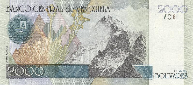 VNZ_09_B.JPG - Venezuela (Bolivarian Republic of Venezuela), 2000 bolivares, UNC.