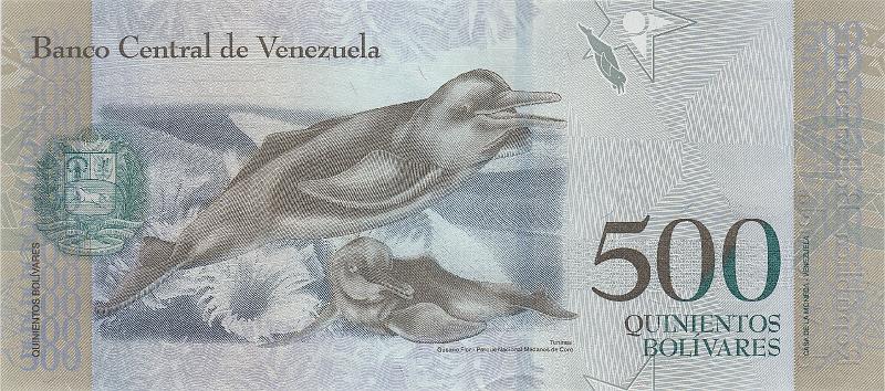 VNZ_12_B.JPG - Venezuela (Bolivarian Republic of Venezuela), 500 bolivares, UNC.