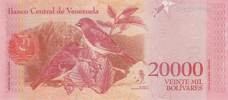 VNZ_14_B.JPG - Venezuela (Bolivarian Republic of Venezuela), 20 000 bolivares, UNC.