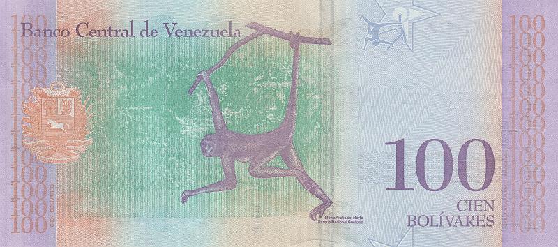 VNZ_20_B.JPG - Venezuela (Bolivarian Republic of Venezuela), 100 bolivares, UNC.