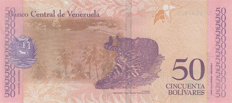 VNZ_21_B.JPG - Venezuela (Bolivarian Republic of Venezuela), 50 bolivares, UNC.