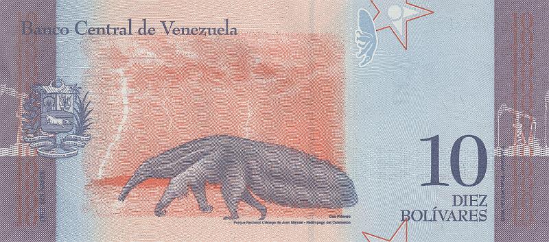 VNZ_23_B.JPG - Venezuela (Bolivarian Republic of Venezuela), 10 bolivares, UNC.